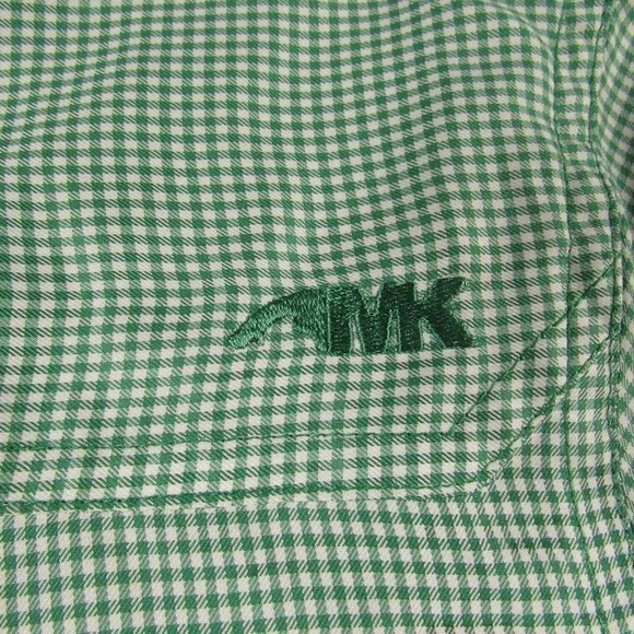 Mountain Khakis Shirt Mens Medium Green Gingham Check Passport EC Outdoor - Picture 7 of 13